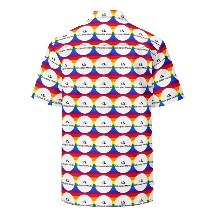 Rainbow Logo Hawaiian Style Shirt - White product image (2)
