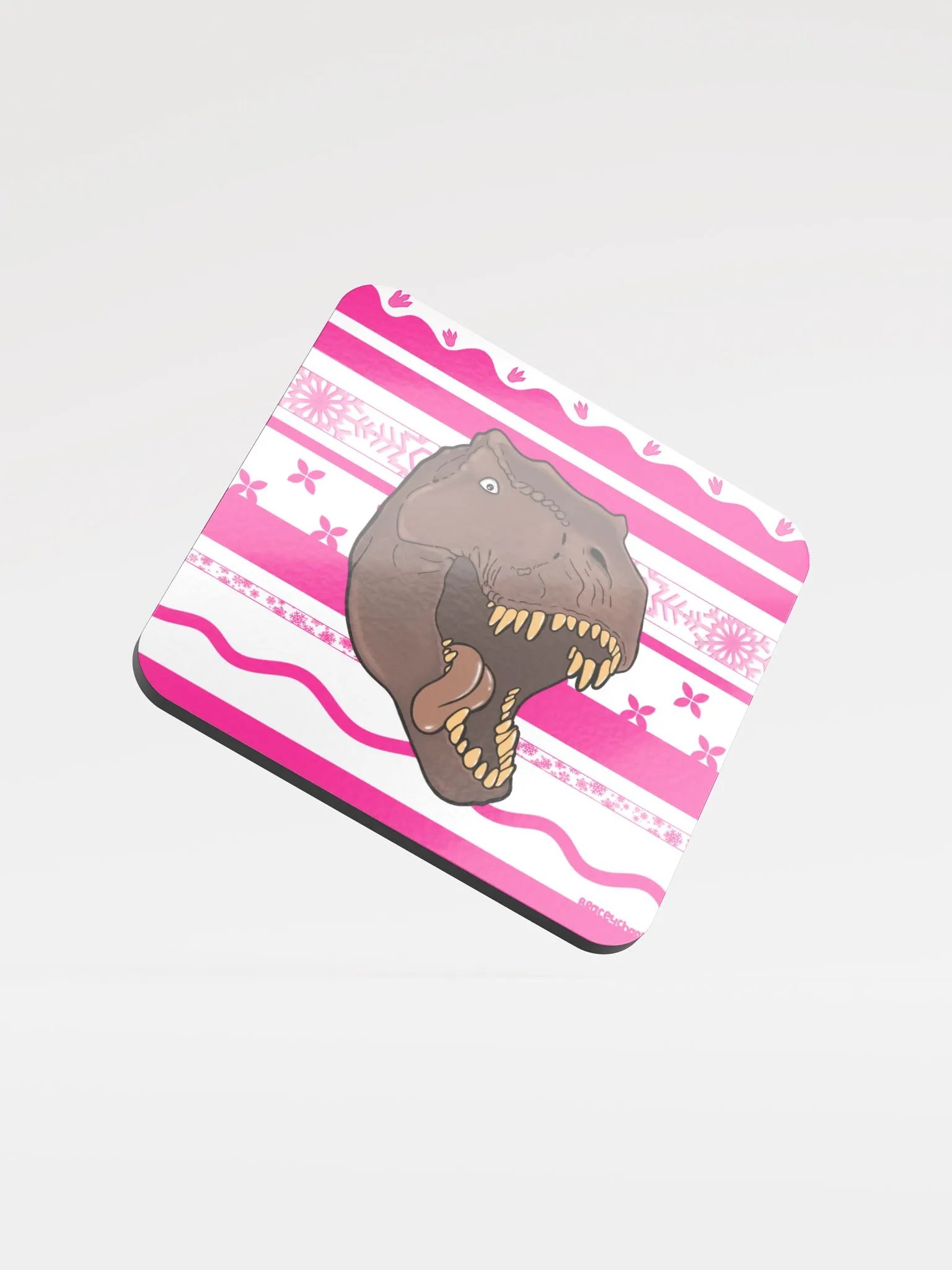 T-Rex Ah Glossed Cork Coaster product image (1)