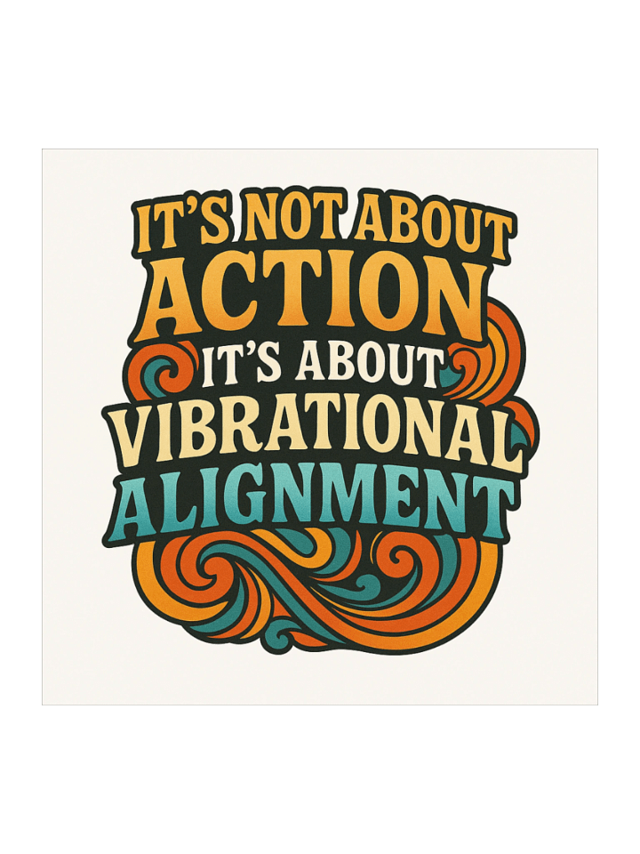 It's Not About Action Sticker product image (1)