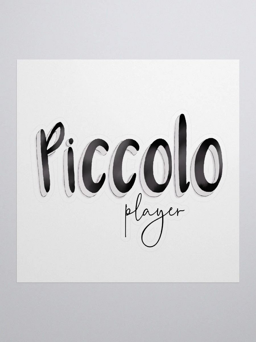 3D Piccolo Player Typography Sticker product image (1)