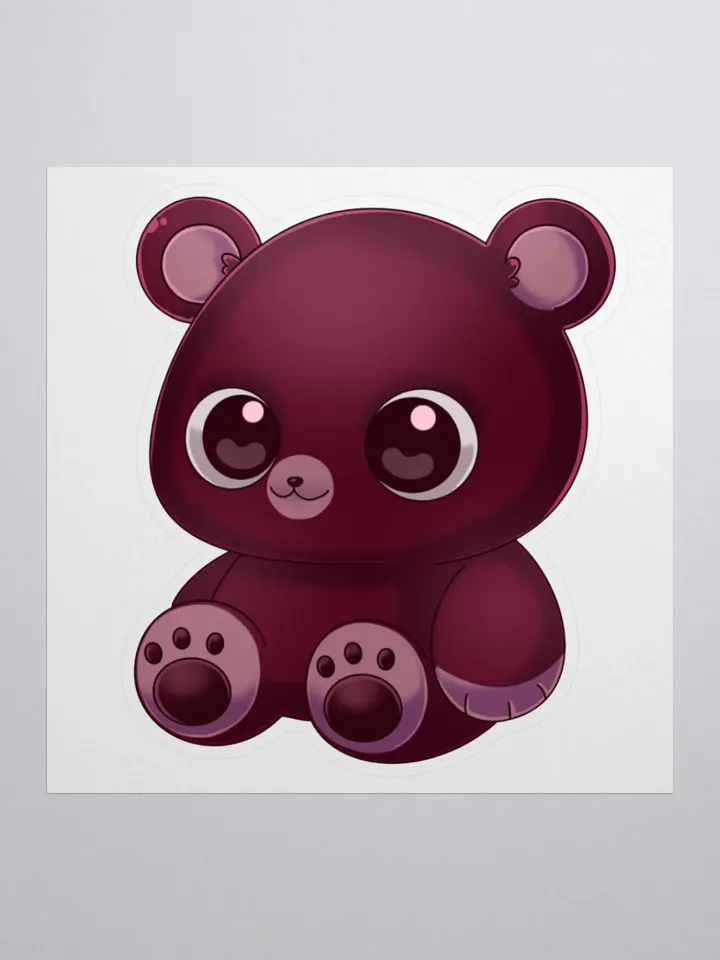 Afro the Bear Plush Sticker product image (1)
