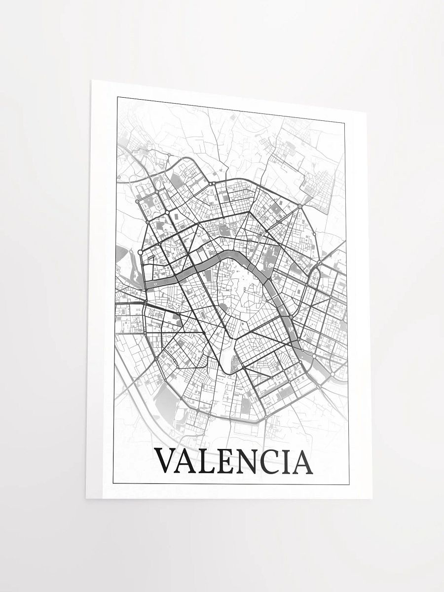 Valencia, Spain, city map print product image (15)