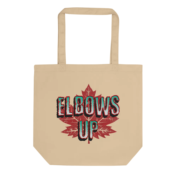 Elbows Up Maple Leaf Eco Tote Bag product image (1)