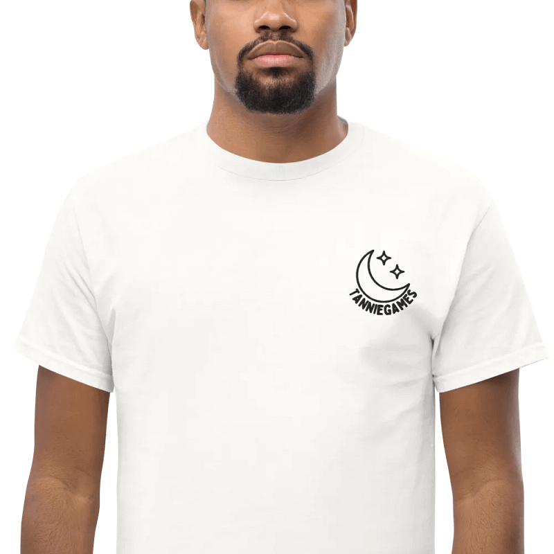 Embroidered Tanniegames Logo White Tee Variant
