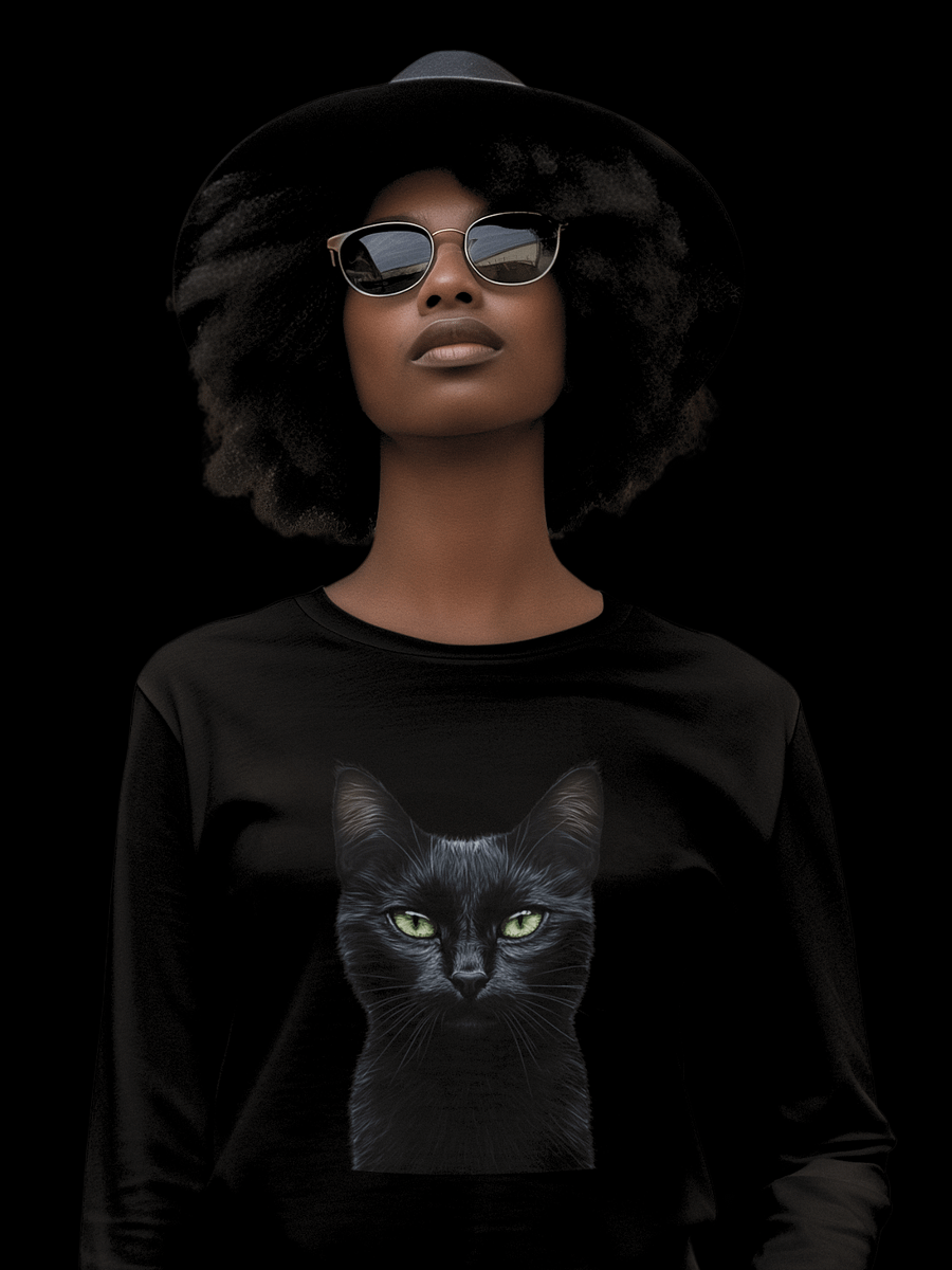 Lucky Black Cat T-Shirt product image (3)