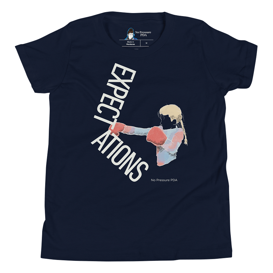 100% cotton Expectations Youth T-Shirt (dark) product image (16)