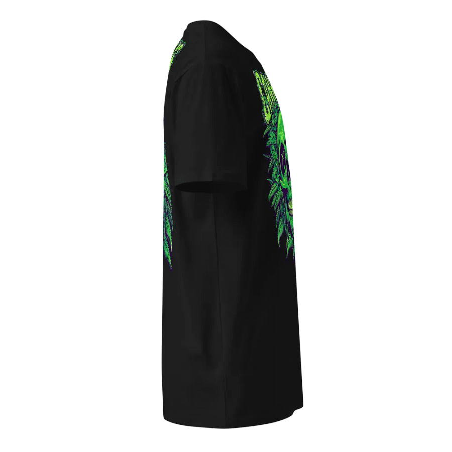 Neon Cannabis Skull Premium Tee product image (18)