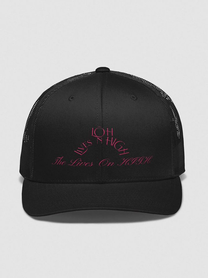 The Lives On HIGH | LOH Circle | Trucker Hat | Pink product image (1)
