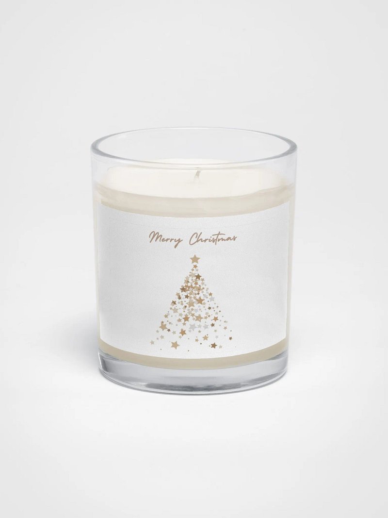 Golden Star Christmas Tree Candle
