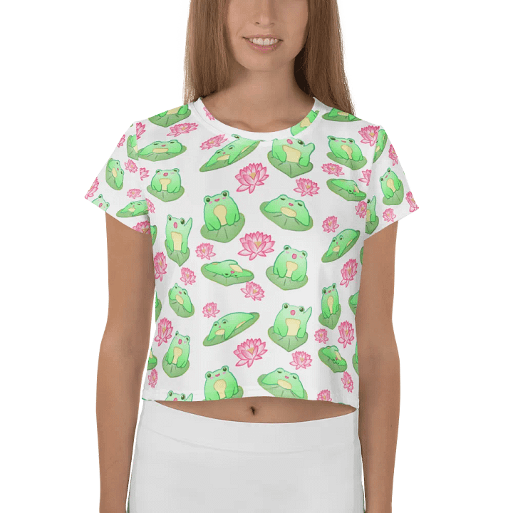 Kawaii Froggie Crop Tee product image (1)