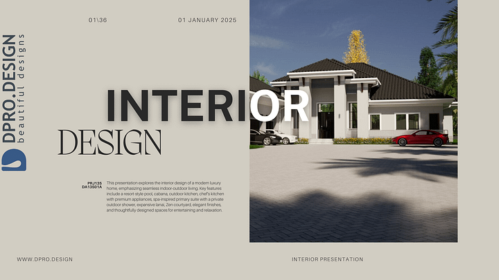 Interior presentation for 3 Bedroom Family Home ONE STOREY DA13501A product image (1)