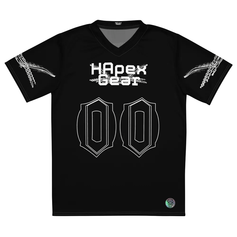 Capital SYNC - Black - Recycled Unisex Sports Jersey - White HApex Gear Black Logo product image (2)