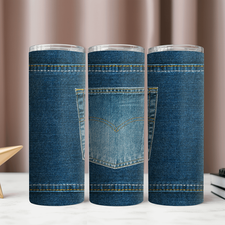 Personal Denim Skinny Tumbler Wrap product image (2)