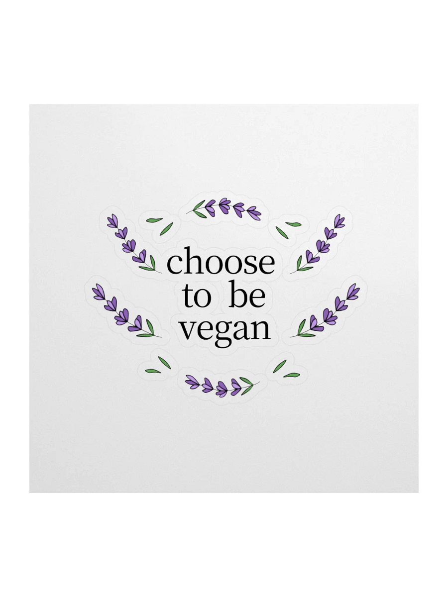 “Choose to be Vegan” Fun Sticker product image (1)