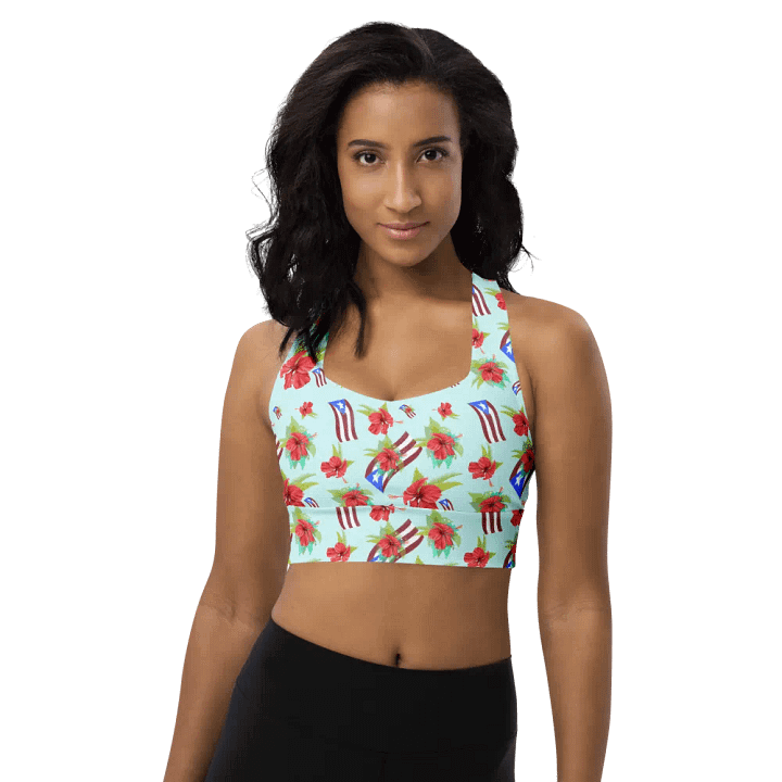 Puerto Rican Pride All-Over Print Sports Bra product image (1)