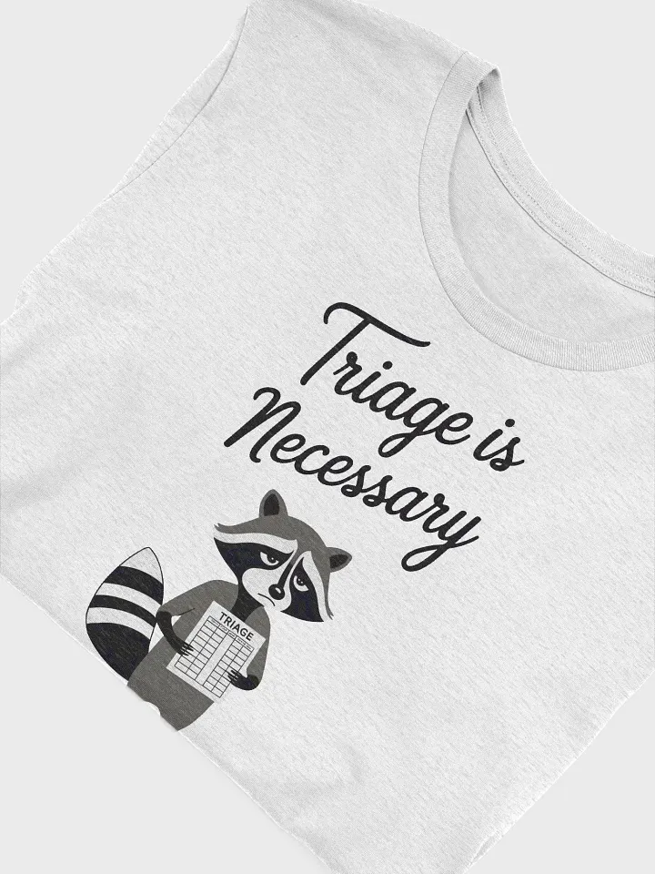 Raccoon Triage T-shirt, Wildlife Vet Tech Gift, Wildlife Rehabber T-shirt product image (2)