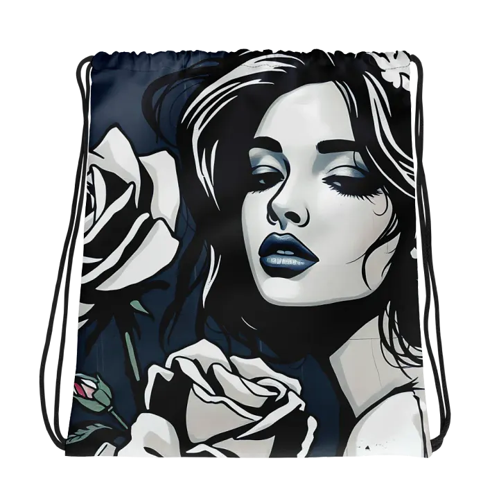 Monochrome Muse Drawstring Bag product image (1)