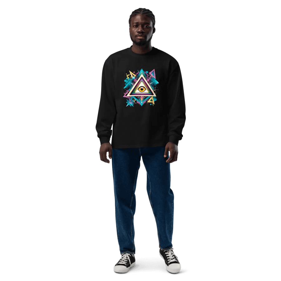 [All Seeing Eye] - Unisex Premium Heavyweight Long Sleeve Shirt product image (13)