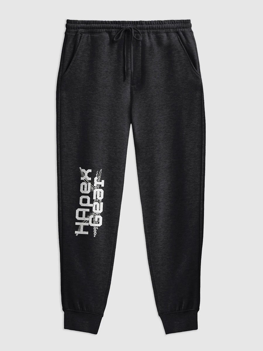 Midweight Fleece Joggers - White HApex Gear Black Logo product image (1)