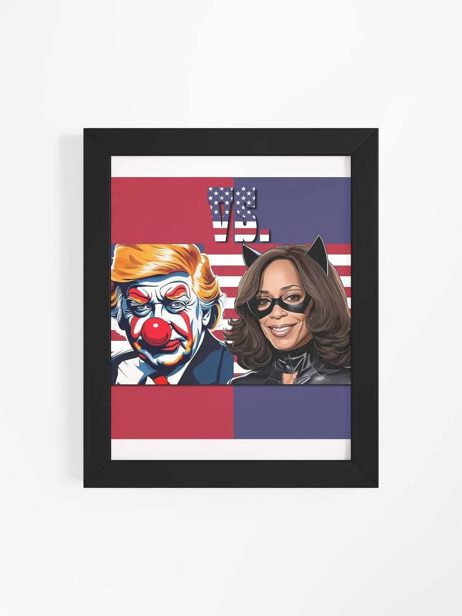 Joker Trump vs. Cat Harris Framed Poster product image (115)