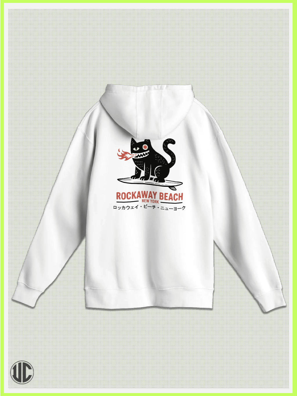 UnkoCon – Rockaway Beach NY Surfer Pullover Hoodie product image (1)