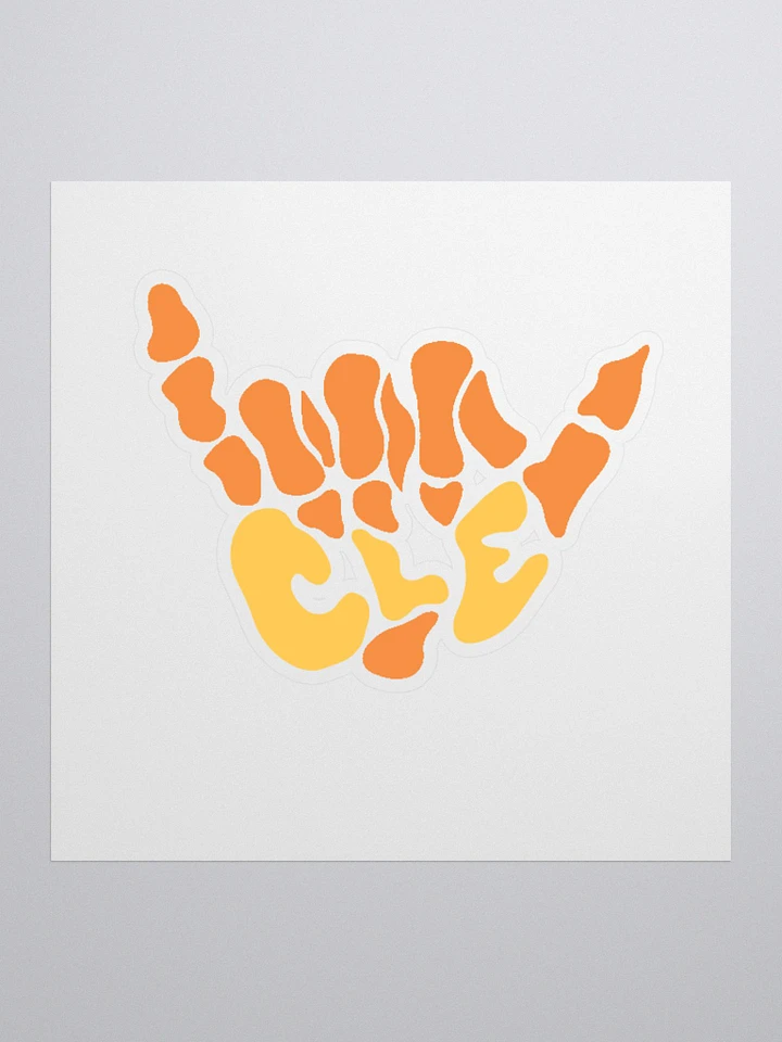 Suns Out, Bones Out Sticker (Orange/Yellow) product image (1)