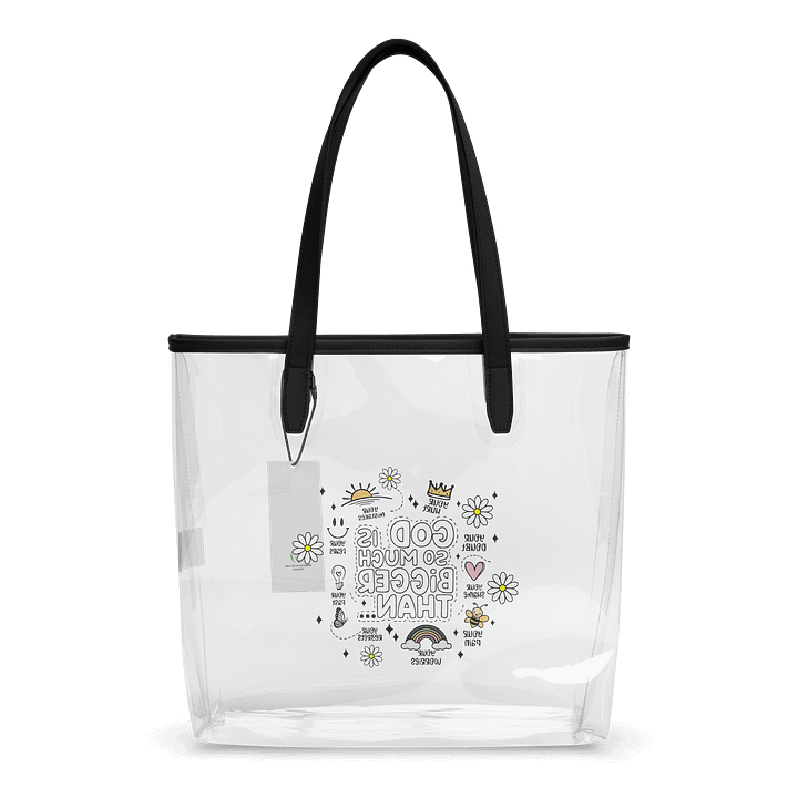 Bigger Than Doodles Clear Tote product image (2)