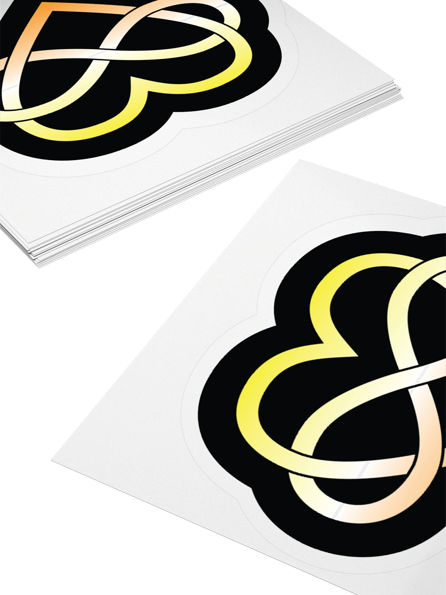 Maverique Pride Gradient Polyamory Infinity Heart Sticker product image (11)