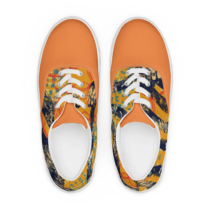 funky orange canvas shoes product image (1)