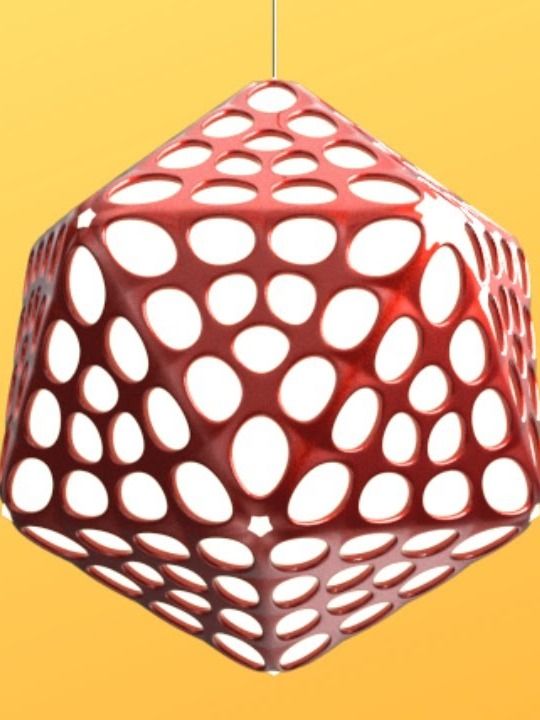 Weaverbird Lamp Parametric Design Grasshopper Rhino Files Download product image (1)