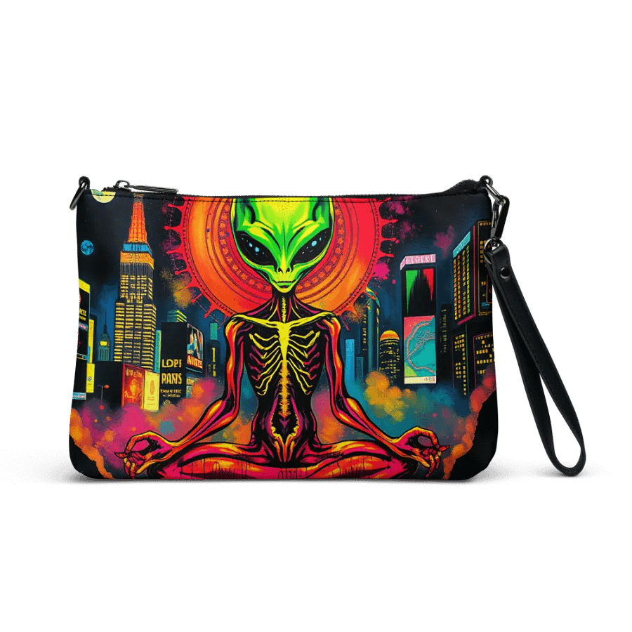 Neon Alien Meditations Crossbody Bag product image (1)