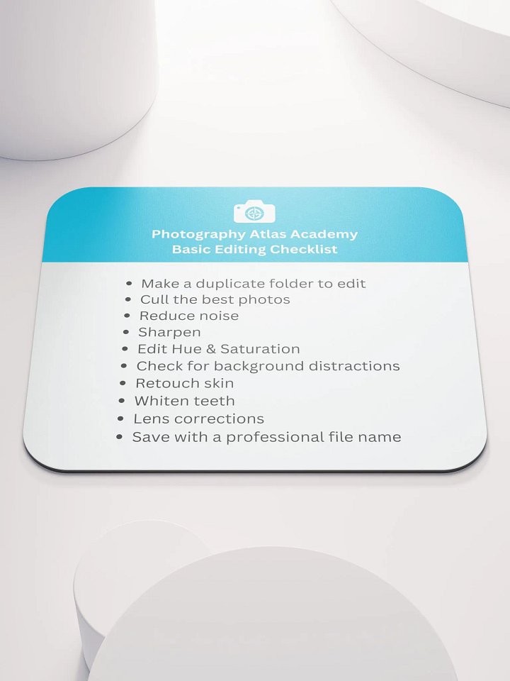 Basic Editing Checklist Mousepad product image (1)
