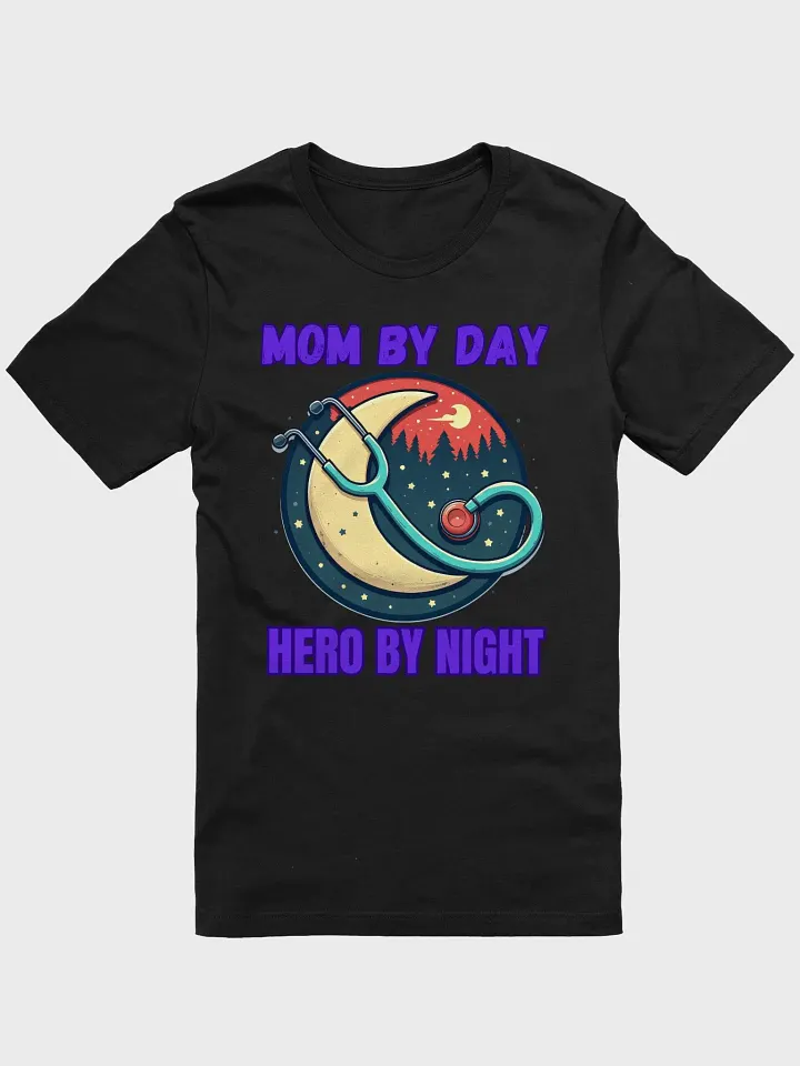 mom by day, Moonlit Hero Nurse T-Shirt product image (7)
