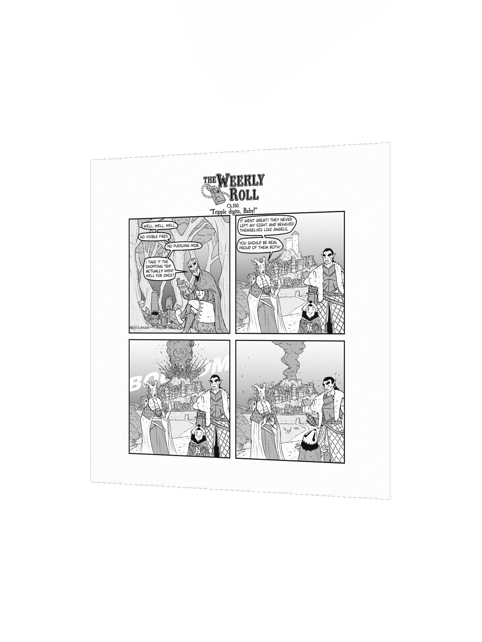 The Weekly Roll Ch. 100. Print Square product image (5)