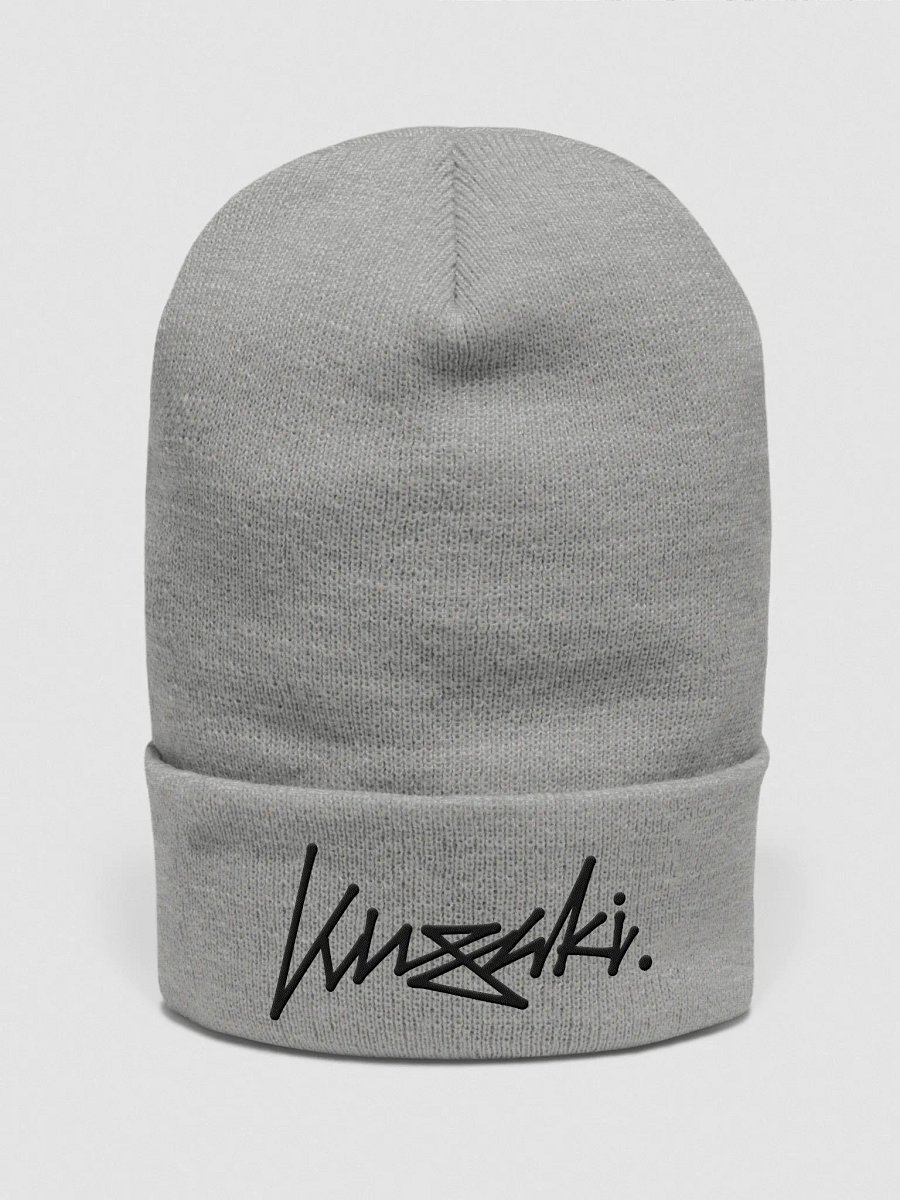 Kusaki - Skate Style Logo Embroidered Beanie (Black Logo) product image (1)