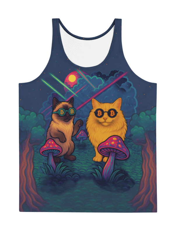 Purr-sychedelic ₿ Rave Tank product image (1)