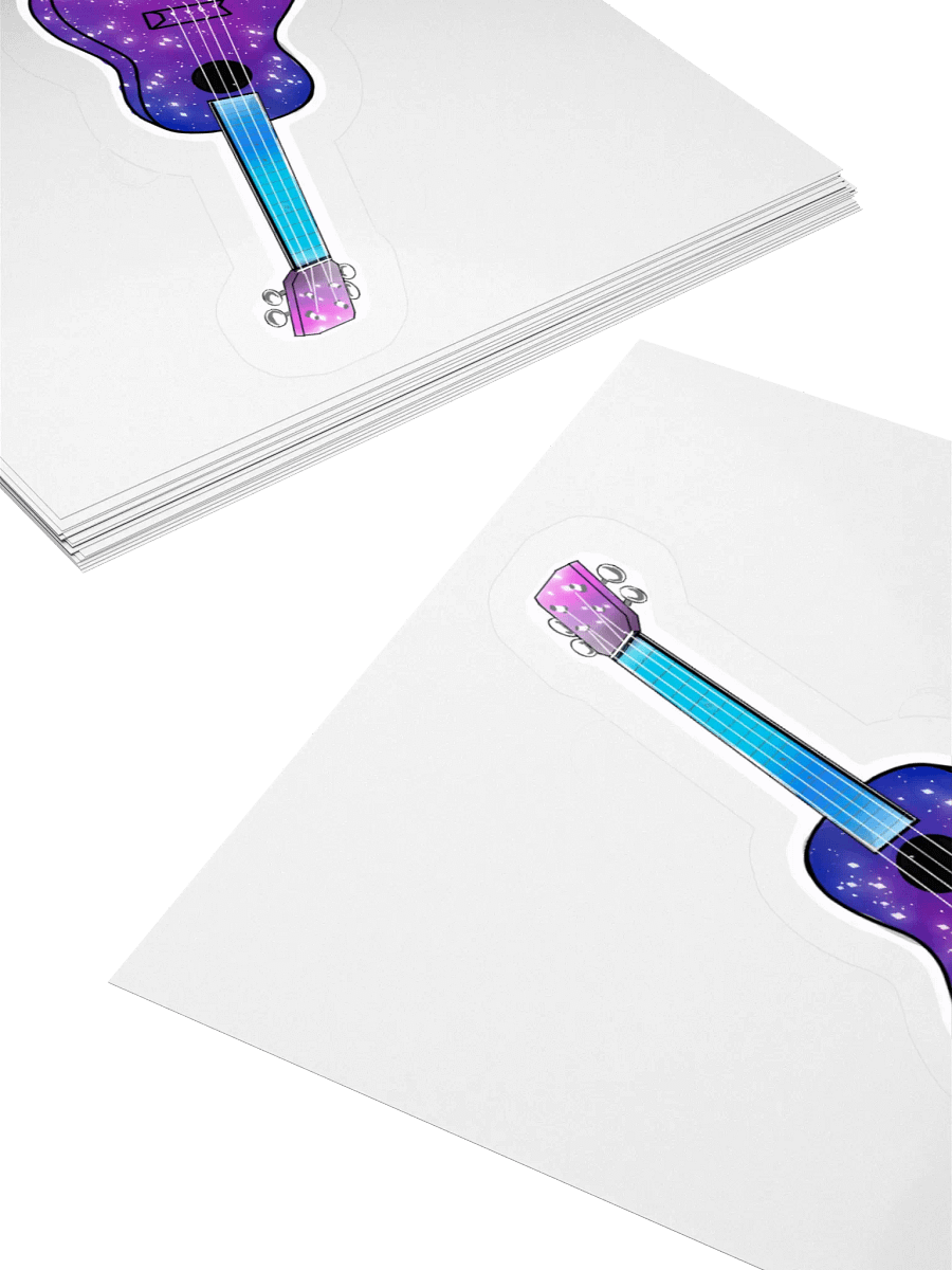 Star Ukulele Sticker design product image (12)