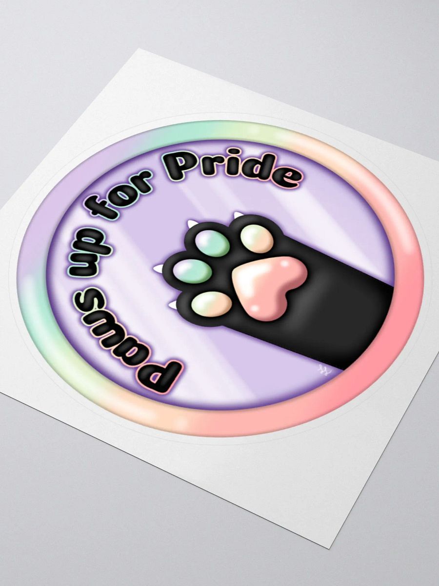 Paws Up For Pride Classic Sticker product image (3)