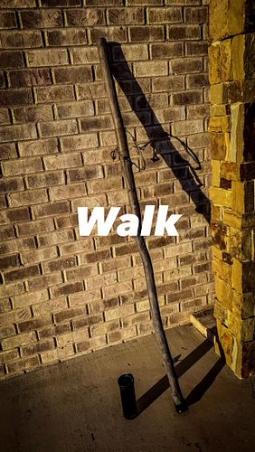 Debut walk with my newly finished walking stick. #WalkEveryDay #30Minutes