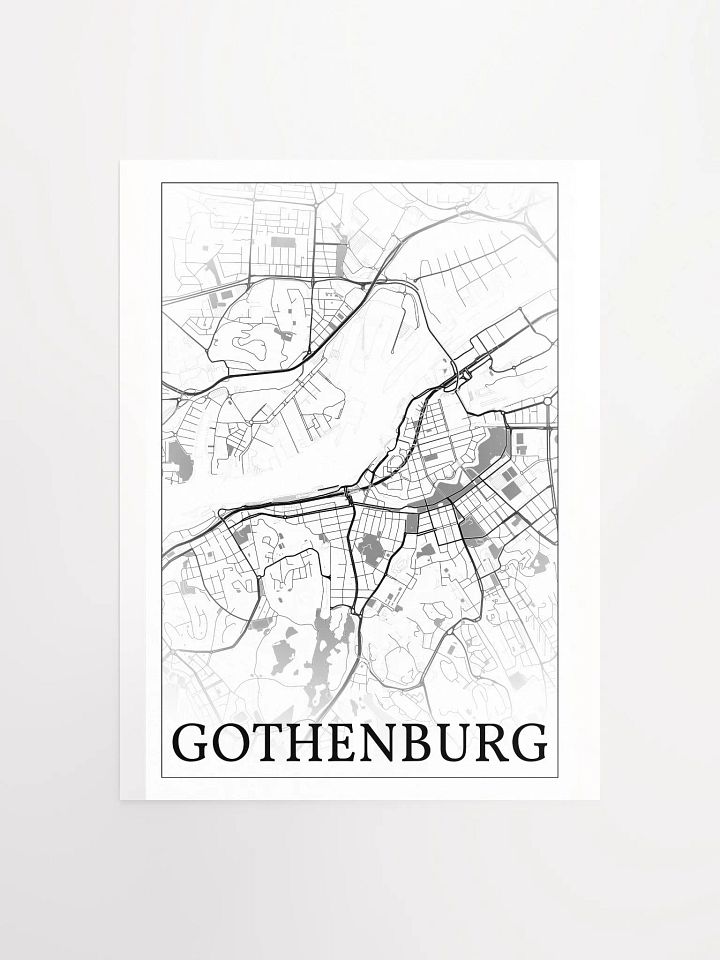 Gothenburg, Sweden, city map print product image (1)