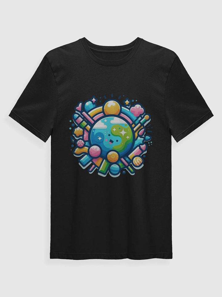 Whimsical Globe Smiles T-Shirt product image (8)