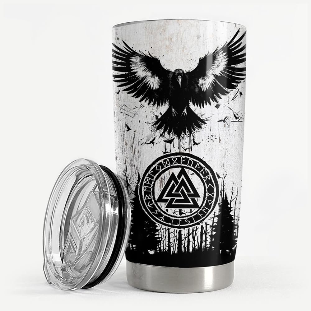 Viking Tumbler 20oz Stainless Steel Insulated Coffee Travel Mug - Bold, Durable, and Ready for Battle product image (6)