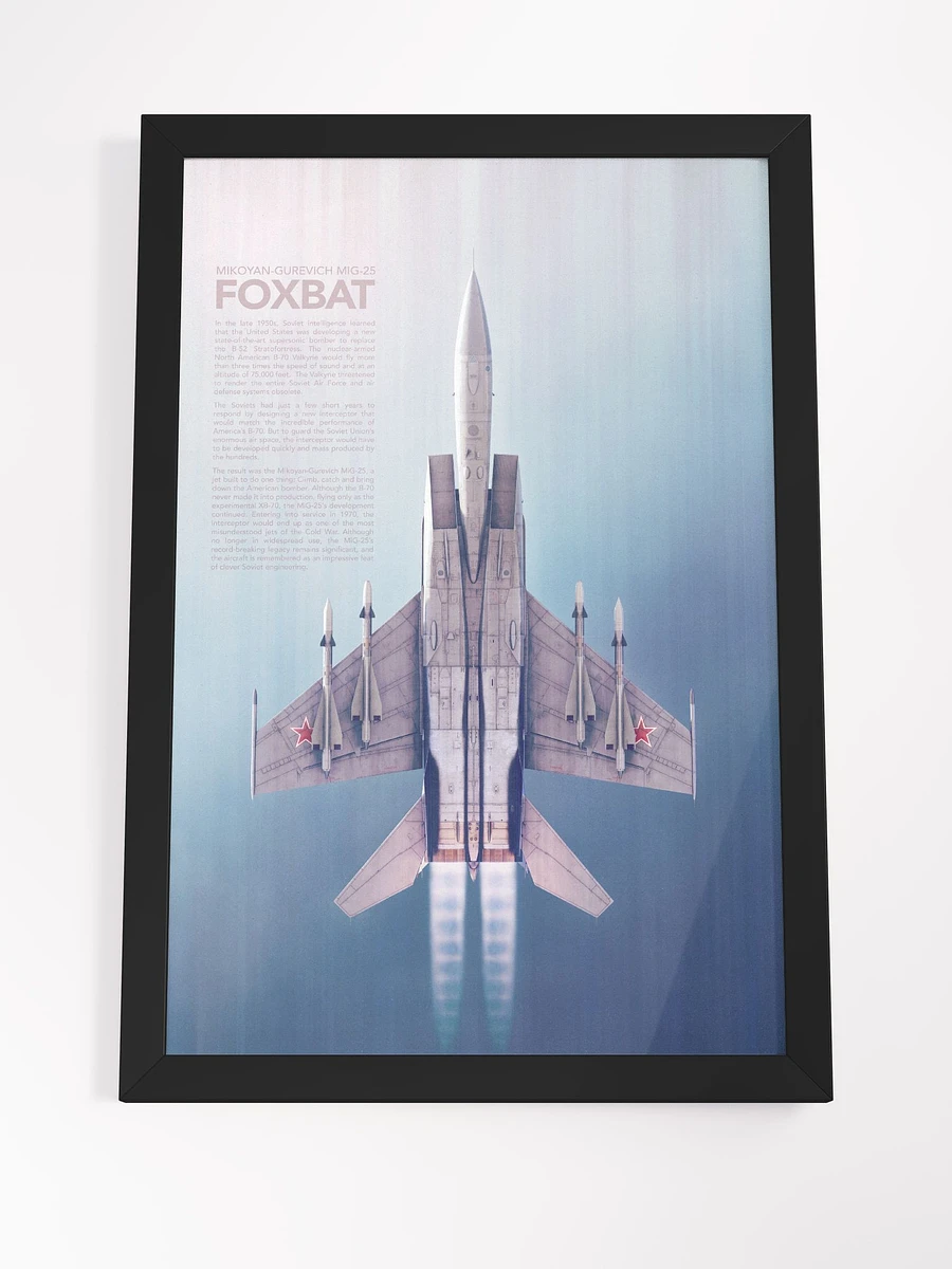 MiG-25 Foxbat Framed Artwork product image (4)