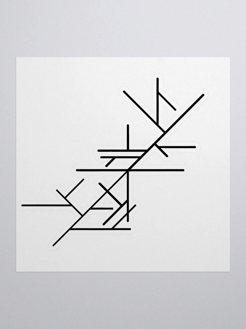 Fragments Cut Out Sticker