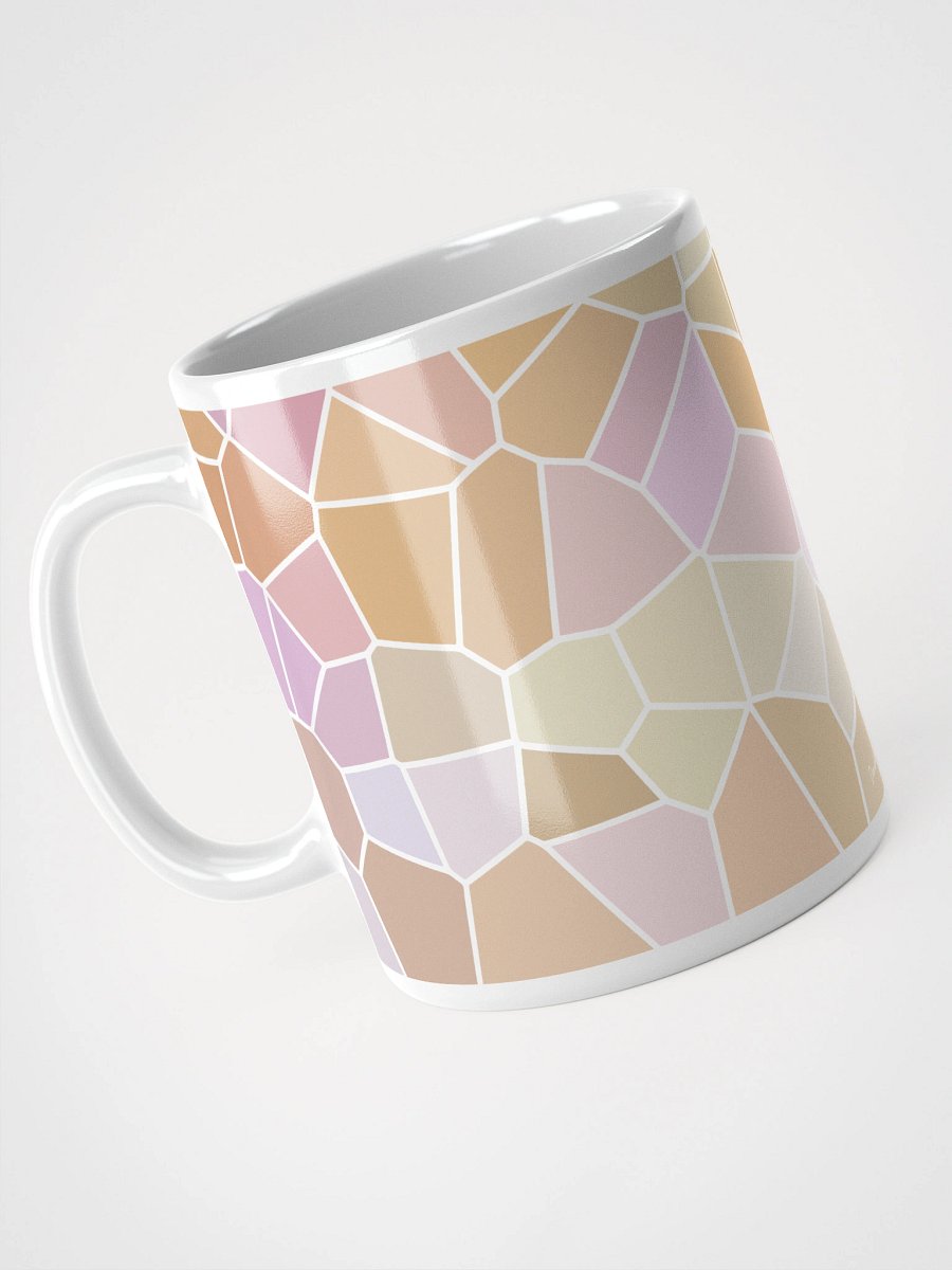 Mug Blanc Mozaïque Solia - Design Géométrique Rétro Chic - Cadeau Déco product image (3)