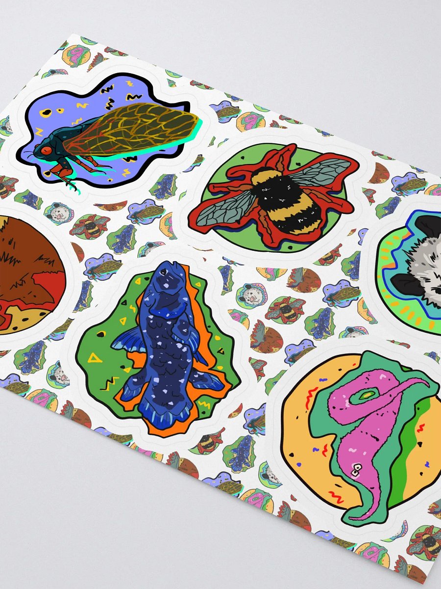 Vaporanimals bubble free sticker sheet product image (3)