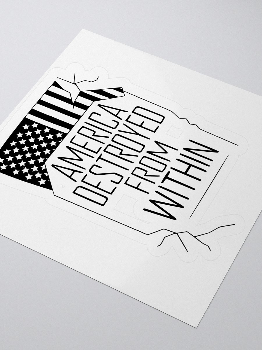 "America Destroyed From Within" Bold Statement Stickers product image (3)