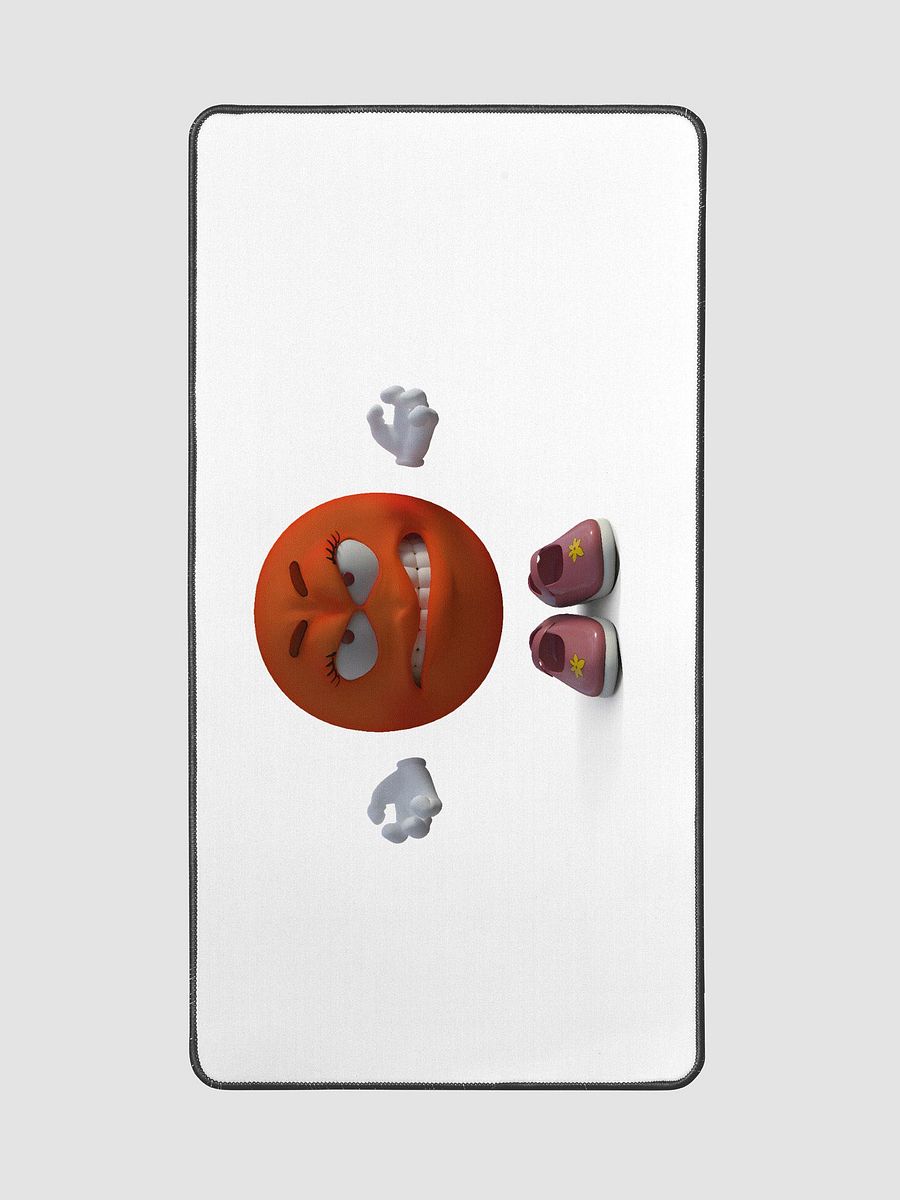 Expressive Orange Face Desk Mat product image (2)