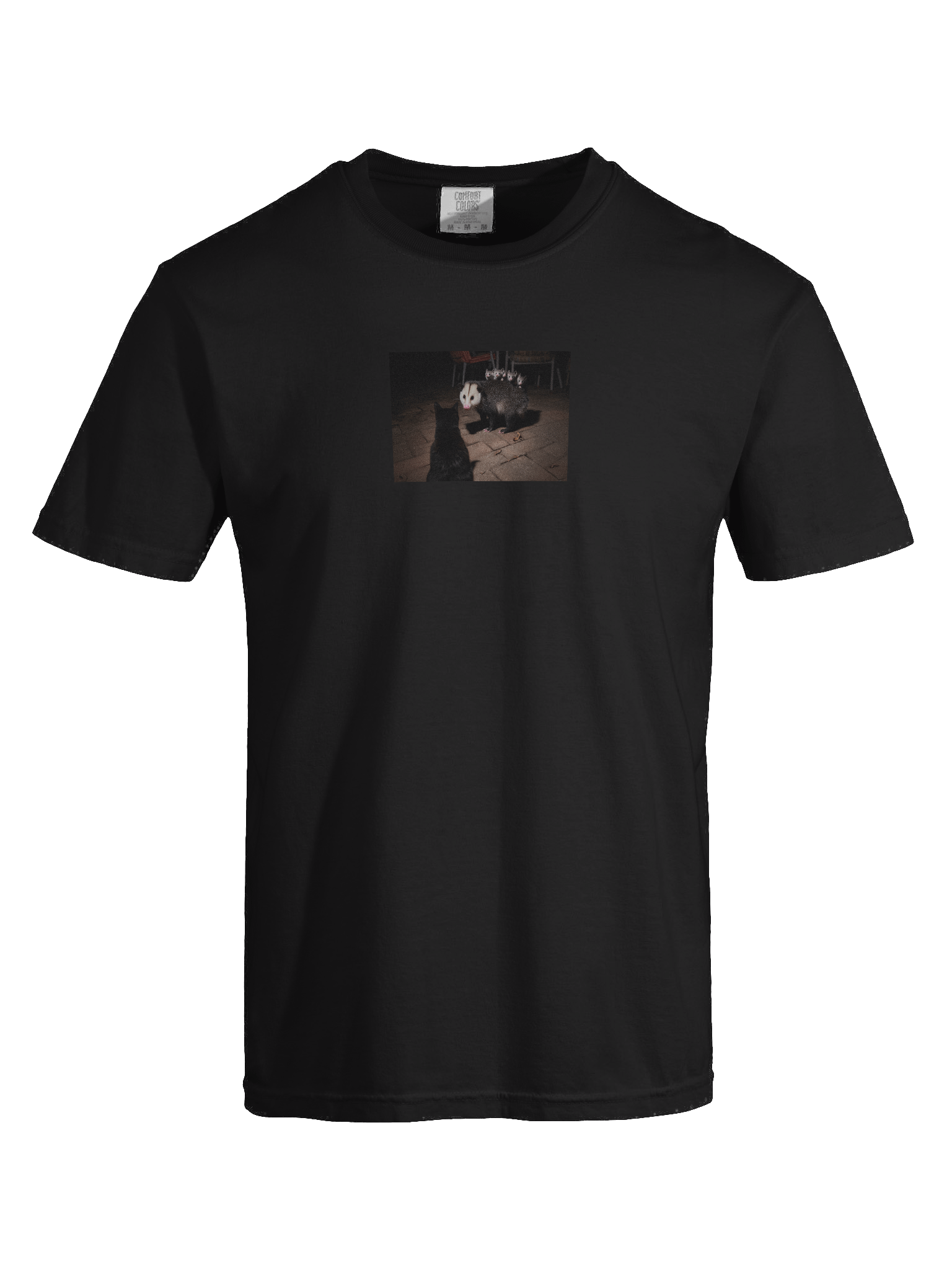 Cat meets opossum family T-shirt product image (7)