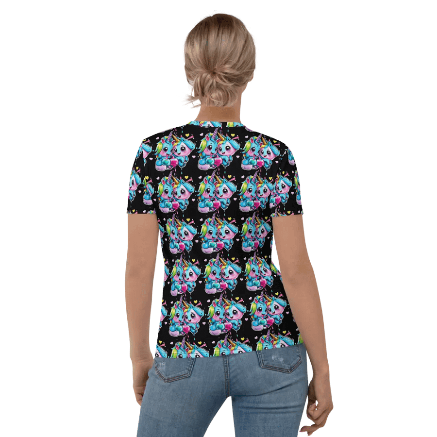 Kawaii Unicorn All Over Print T-shirt product image (6)